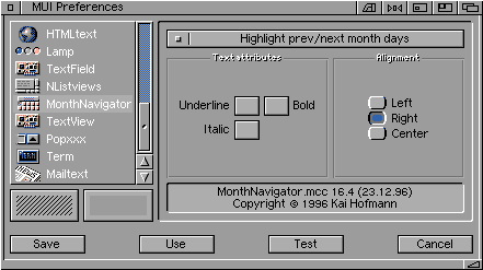 Highlight prev/next month days